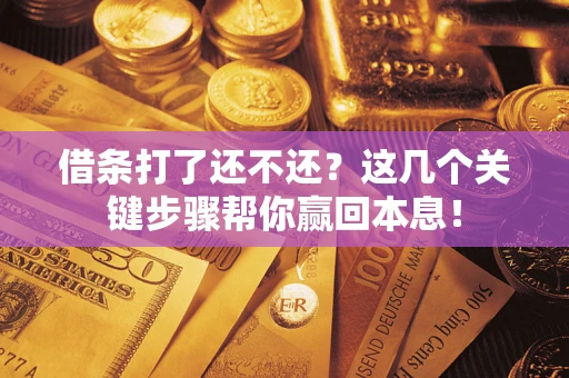武汉借条打了还不还？这几个关键步骤帮你赢回本息！