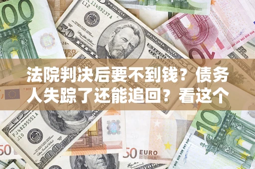 武汉法院判决后要不到钱？债务人失踪了还能追回？看这个方法！