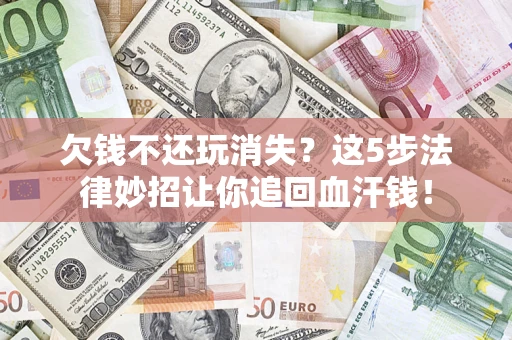 武汉欠钱不还玩消失？这5步法律妙招让你追回血汗钱！