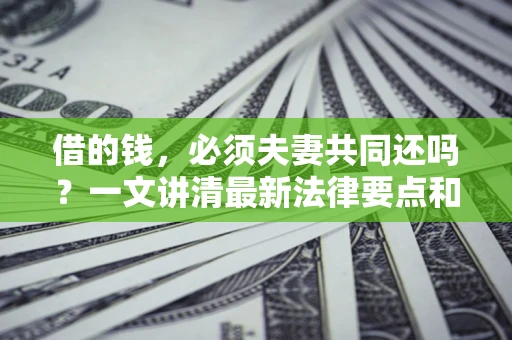 武汉借的钱，必须夫妻共同还吗？一文讲清最新法律要点和避坑指南