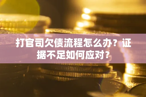 武汉打官司欠债流程怎么办？证据不足如何应对？