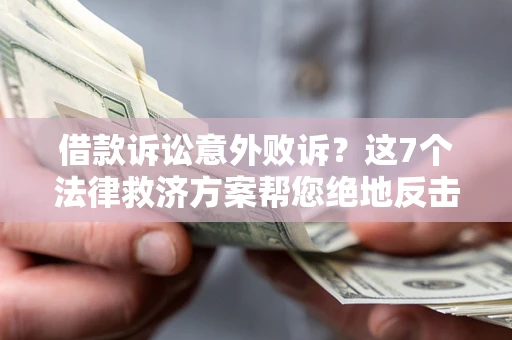 武汉借款诉讼意外败诉？这7个法律救济方案帮您绝地反击！