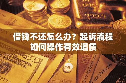 武汉借钱不还怎么办？起诉流程如何操作有效追债