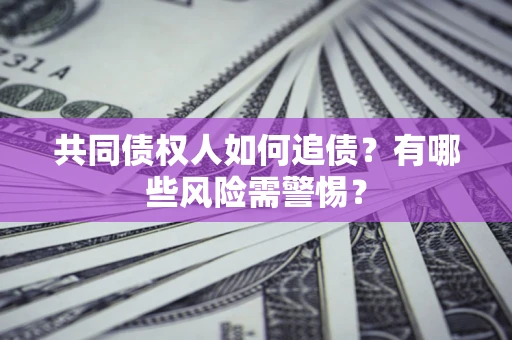 武汉共同债权人如何追债？有哪些风险需警惕？