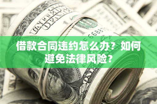 武汉借款合同违约怎么办？如何避免法律风险？