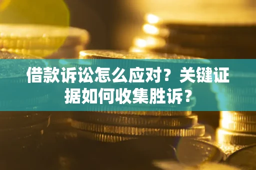 武汉借款诉讼怎么应对？关键证据如何收集胜诉？