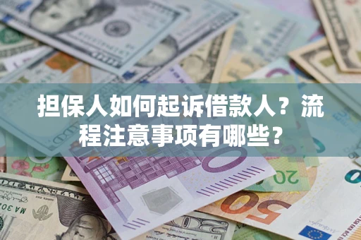 武汉担保人如何起诉借款人？流程注意事项有哪些？